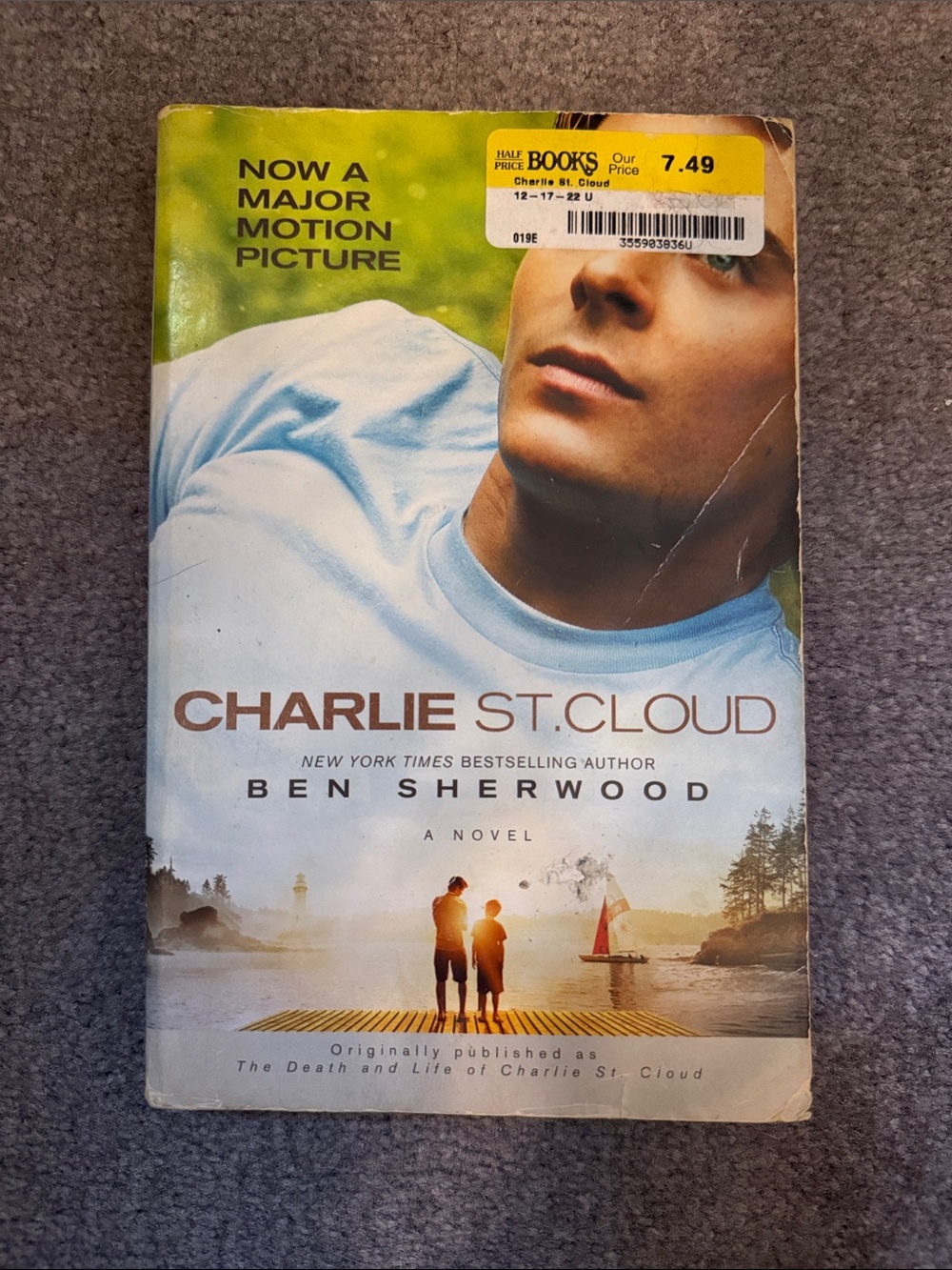 Charlie St. Cloud by Ben Sherwood - Light Blue Cover Paperback